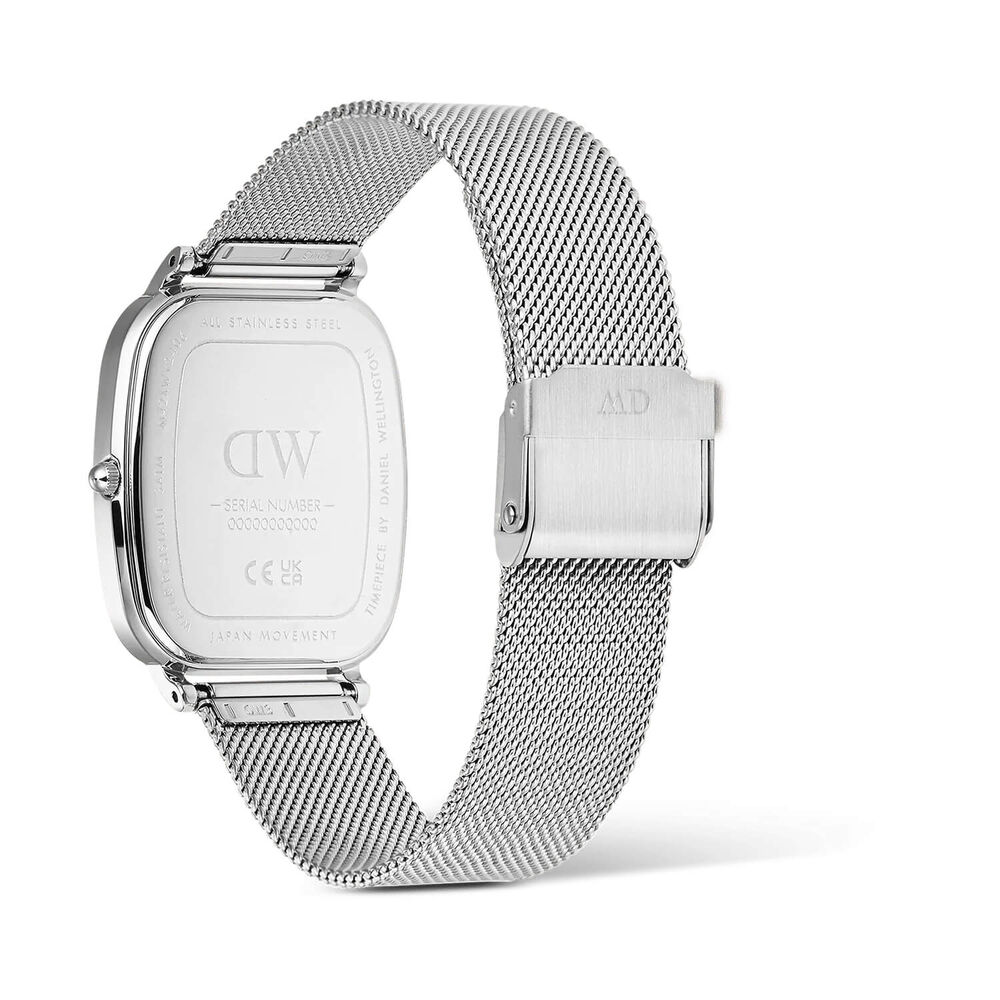 Daniel Wellington Marlon Sterling Linen 32x36.3mm Dial Steel Bracelet Watch image number 3