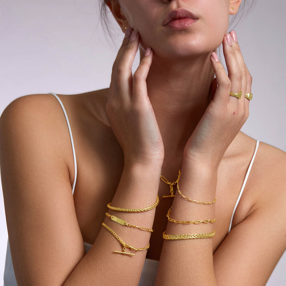 9ct Gold Identity Bracelet image number 5