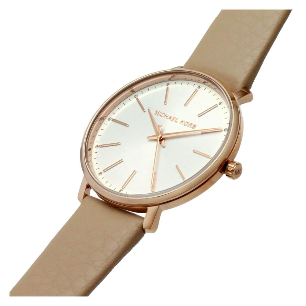 Michael Kors Pyper 38mm Blush Strap Ladies Watch image number 3