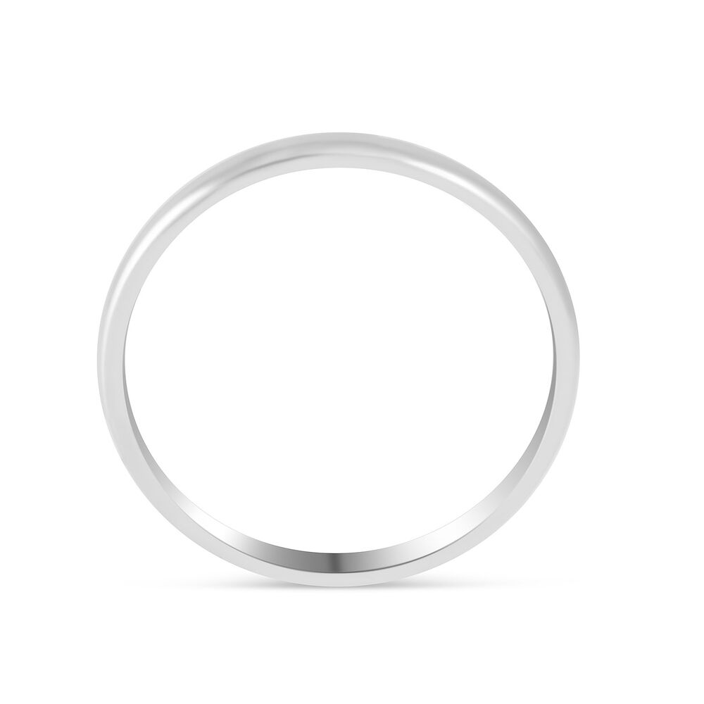18ct White Gold Classic Ladies 2mm Court Wedding Ring image number 2