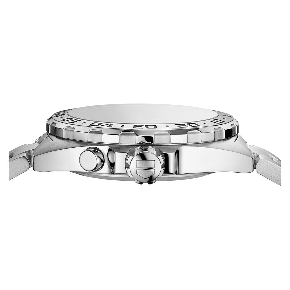 TAG Heuer Formula 1 Date 41mm Black Dial Alarm Stainless Steel Bracelet image number 1