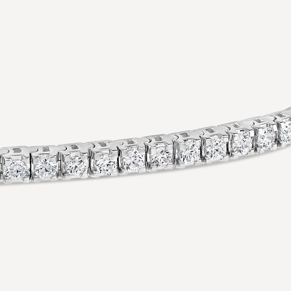 Born 9ct White Gold 2.00ct Lab Grown Diamond Tennis Bracelet image number 3