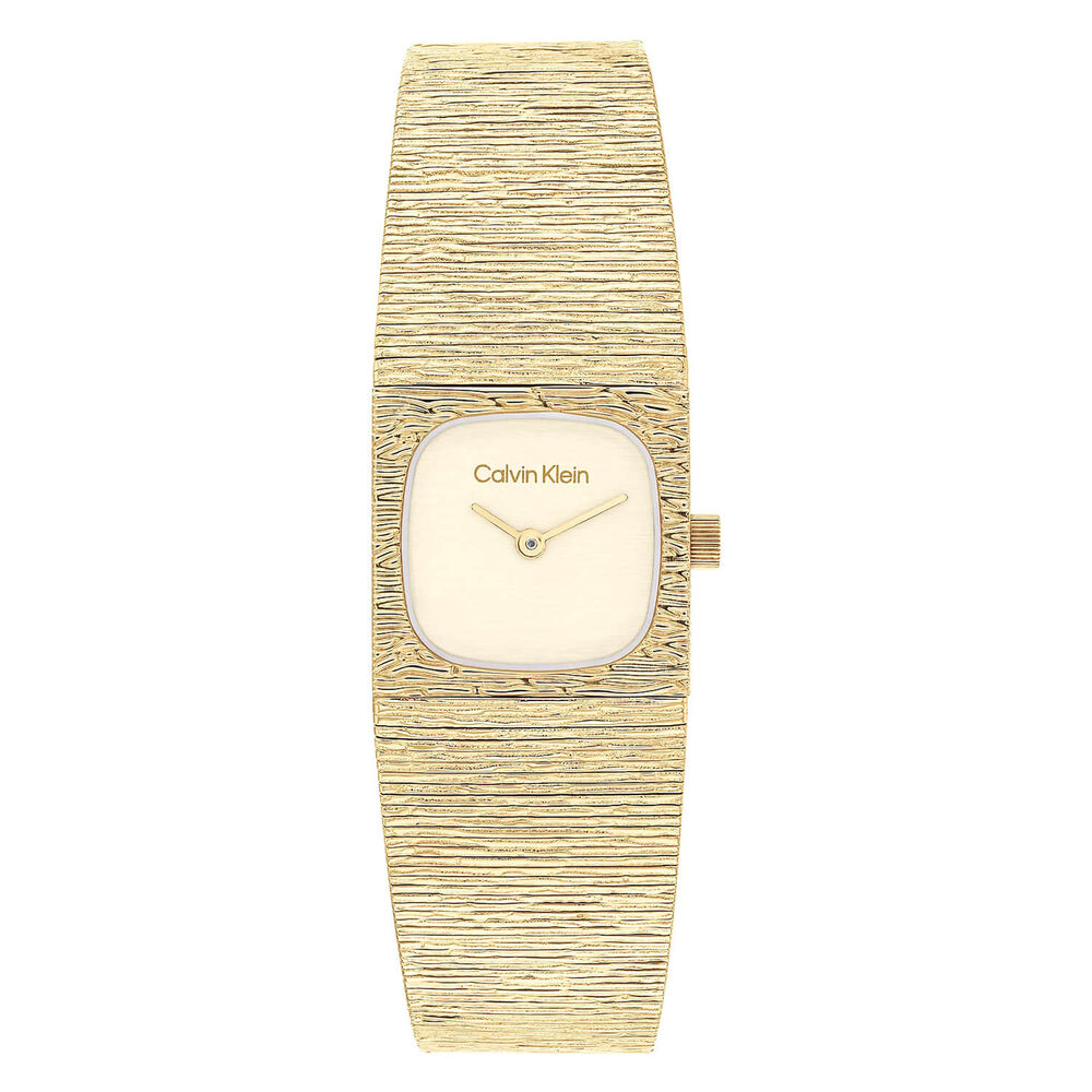 Calvin Klein 20mm Gold Dial Gold Tone Steel Bracelet Watch