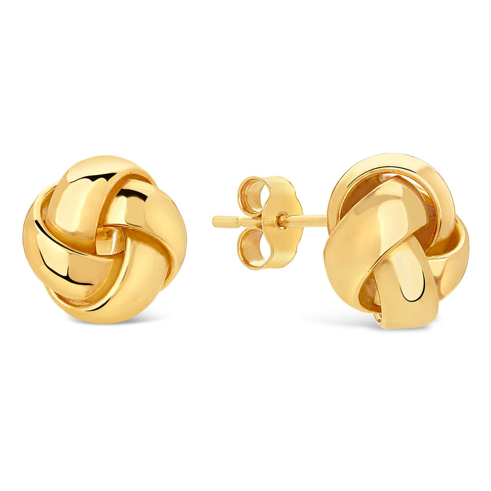 9ct Gold Stud Earring image number 1