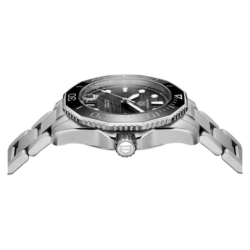 TAG Heuer Aquaracer 36mm Black Dial Black Bezel Steel Case Bracelet Watch image number 3