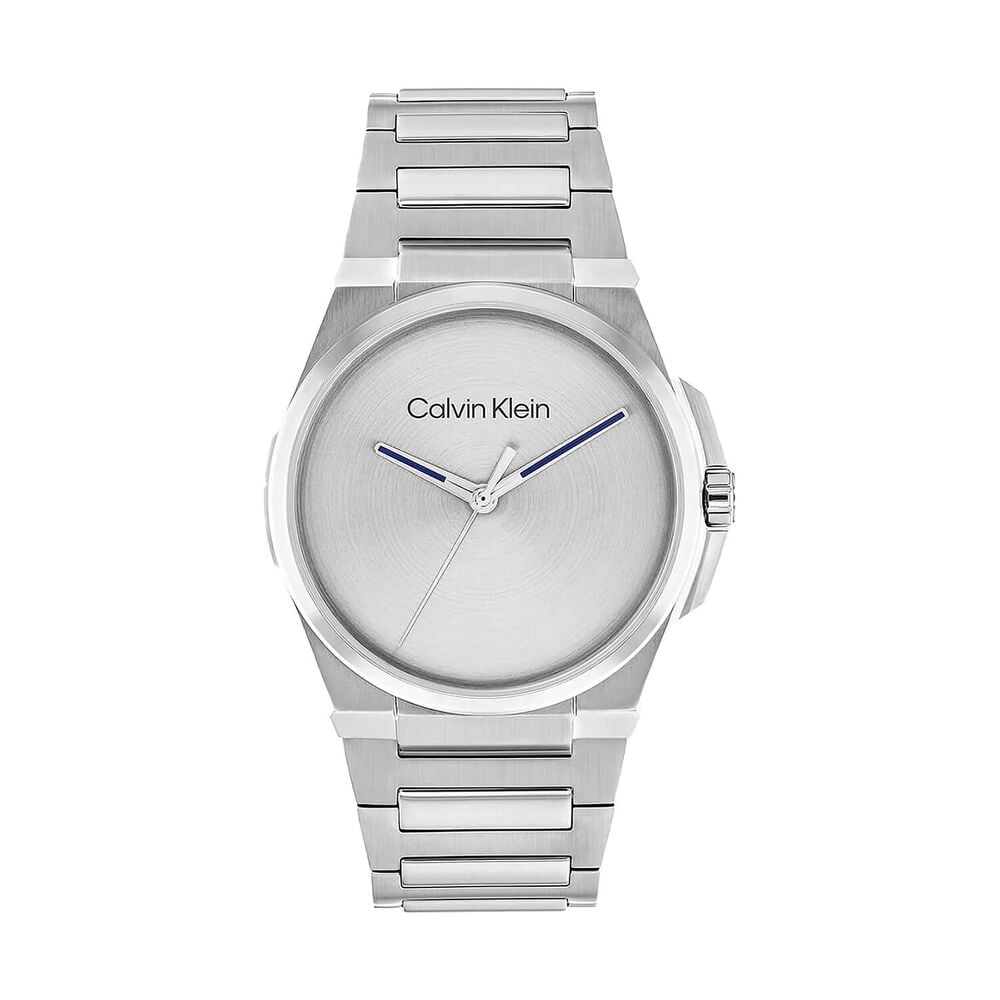 Calvin Klein Meta Minimal 41mm Silver Dial Steel Bracelet Watch image number 0
