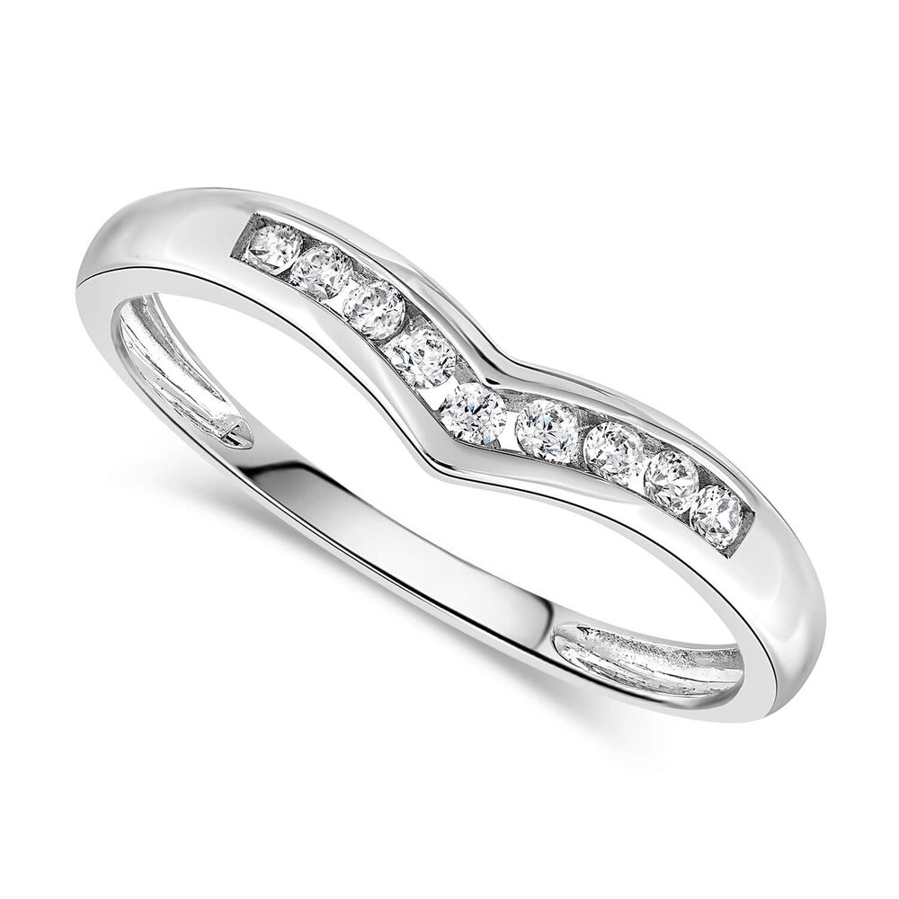 9ct White Gold Dress Ring image number 0