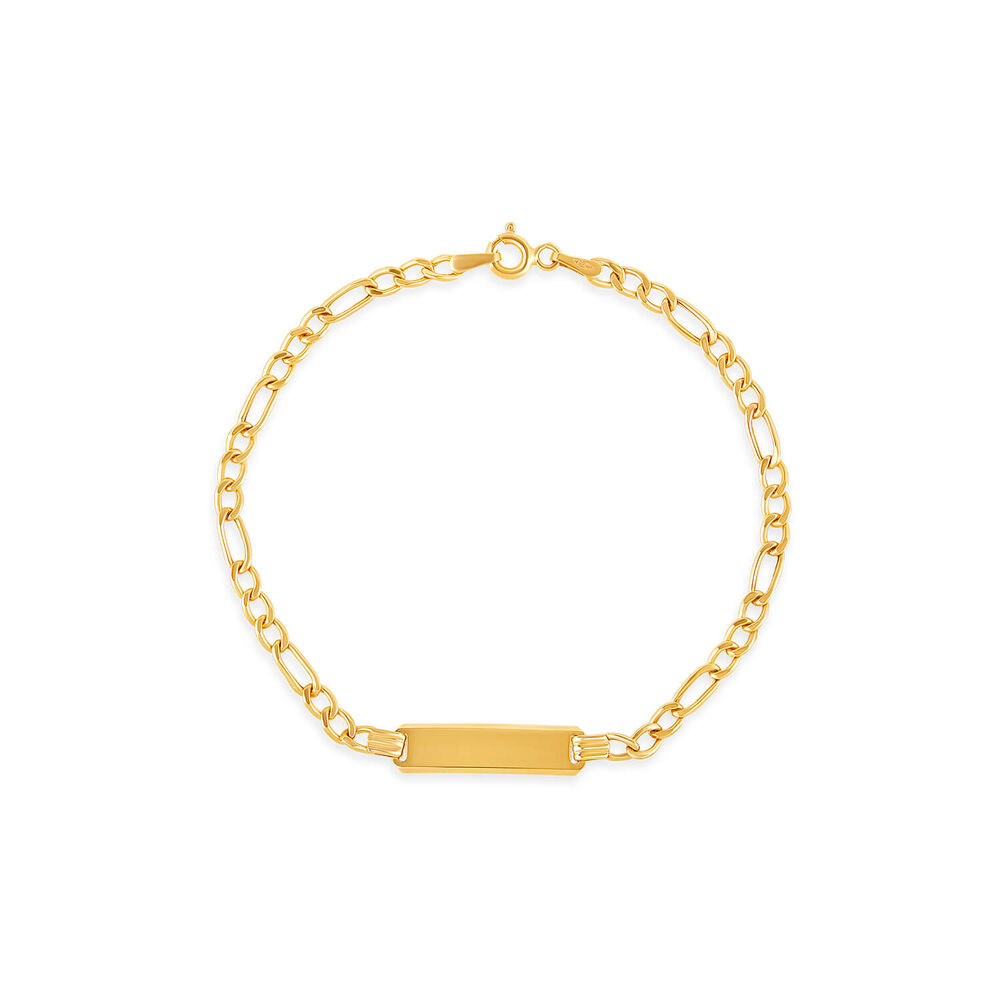 9ct Gold Identity Bracelet image number 0