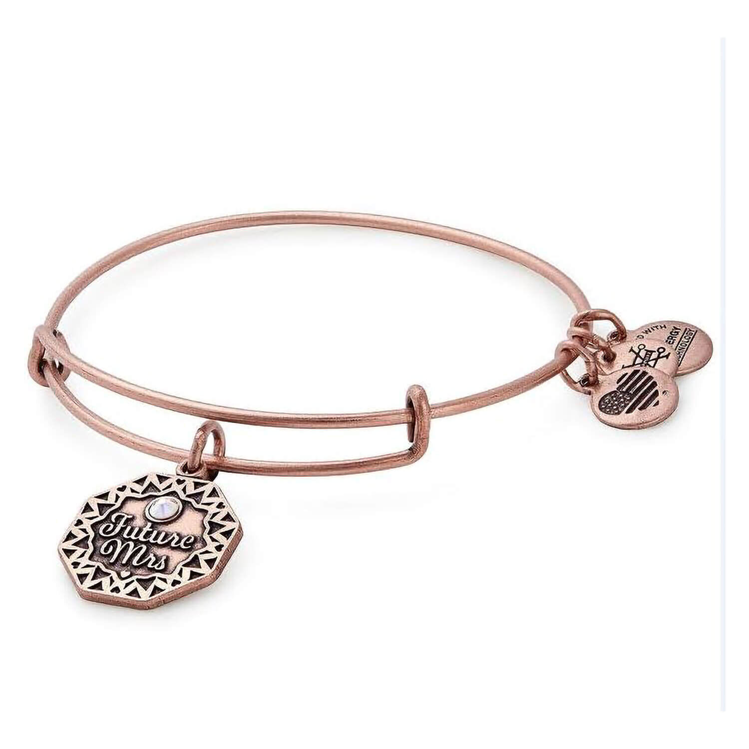 Alex and Ani Rafaelian Rose Gold Future Mrs Bangle