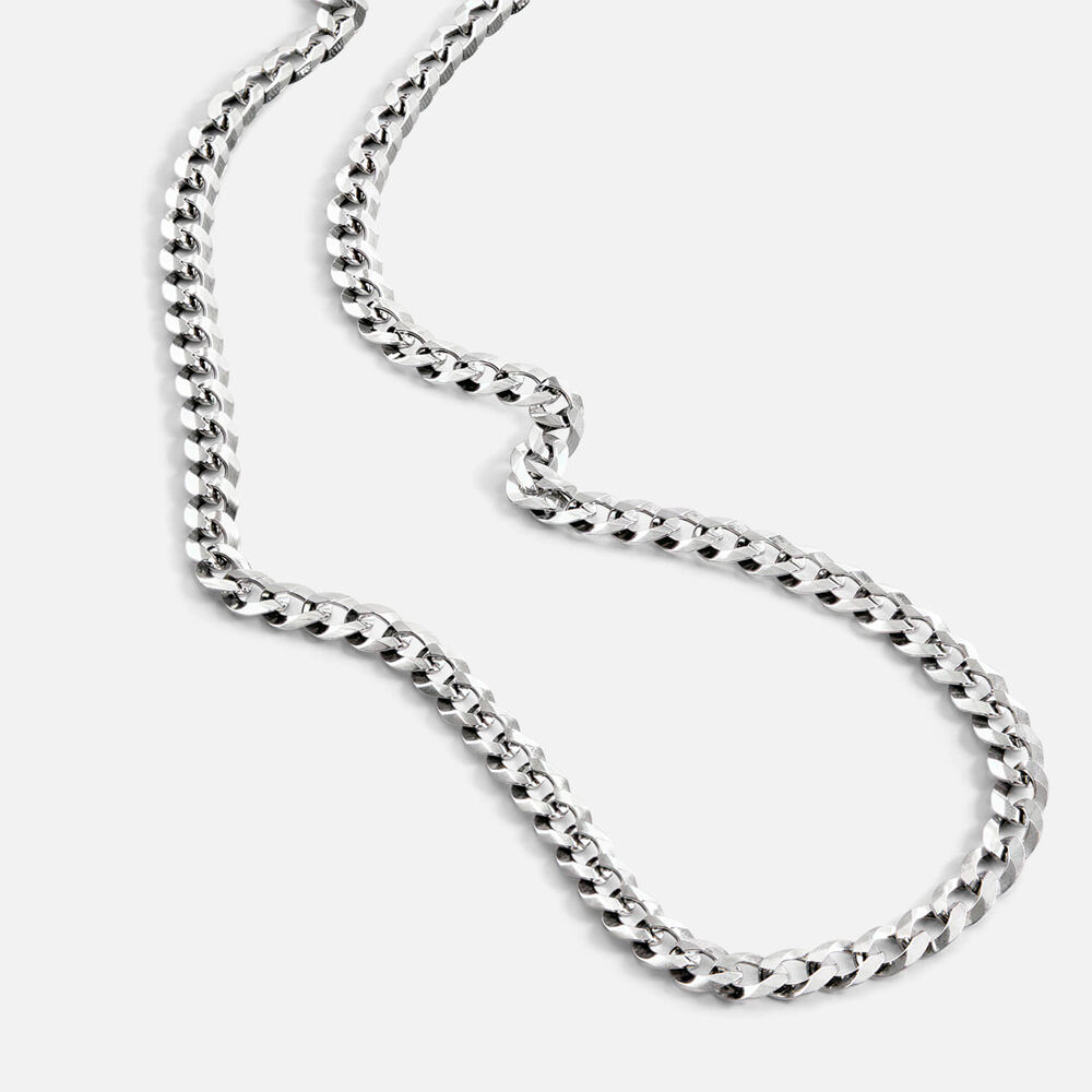 Sterling Silver Flat Curb Necklet