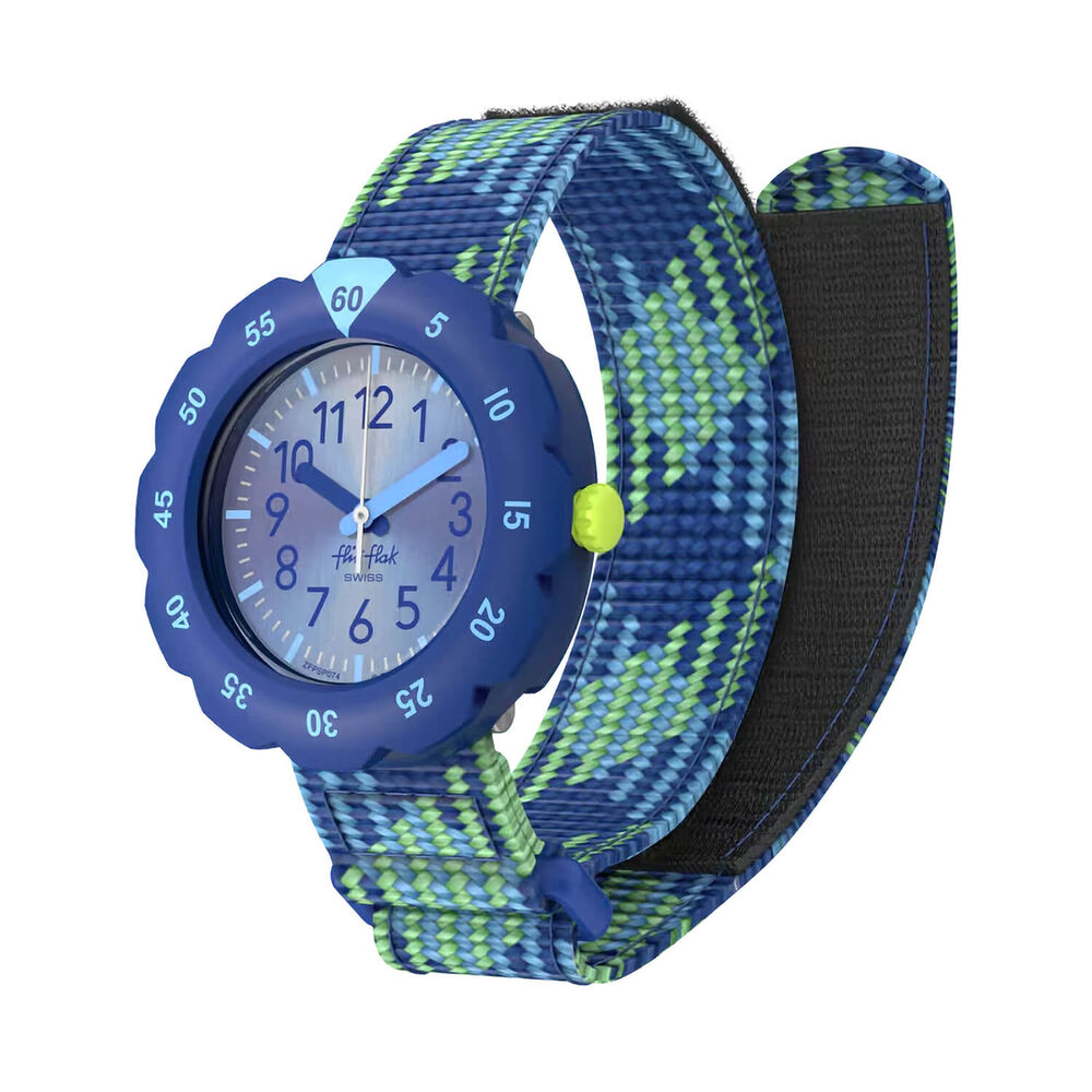 FLIK FLAK Loop In Blue 34.75mm Quartz Kids Watch