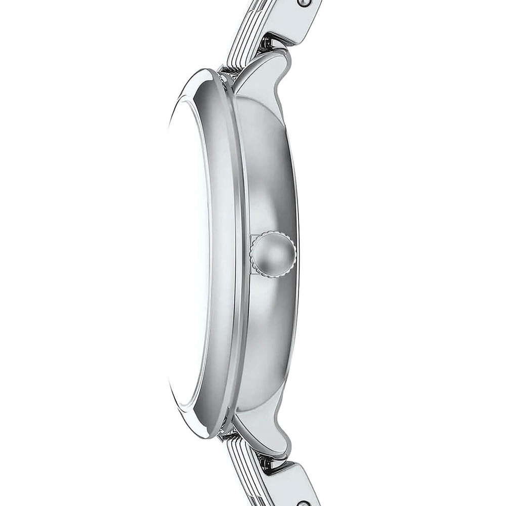 Fossil Heidi 26mm Mother of Pearl Dial Silver Tone Stainless Steel Bracelet Watch
