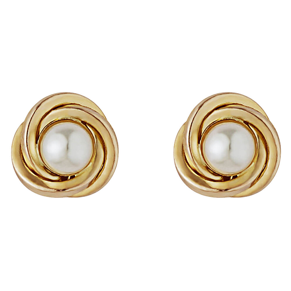 9ct Gold Pearl Stud Earrings