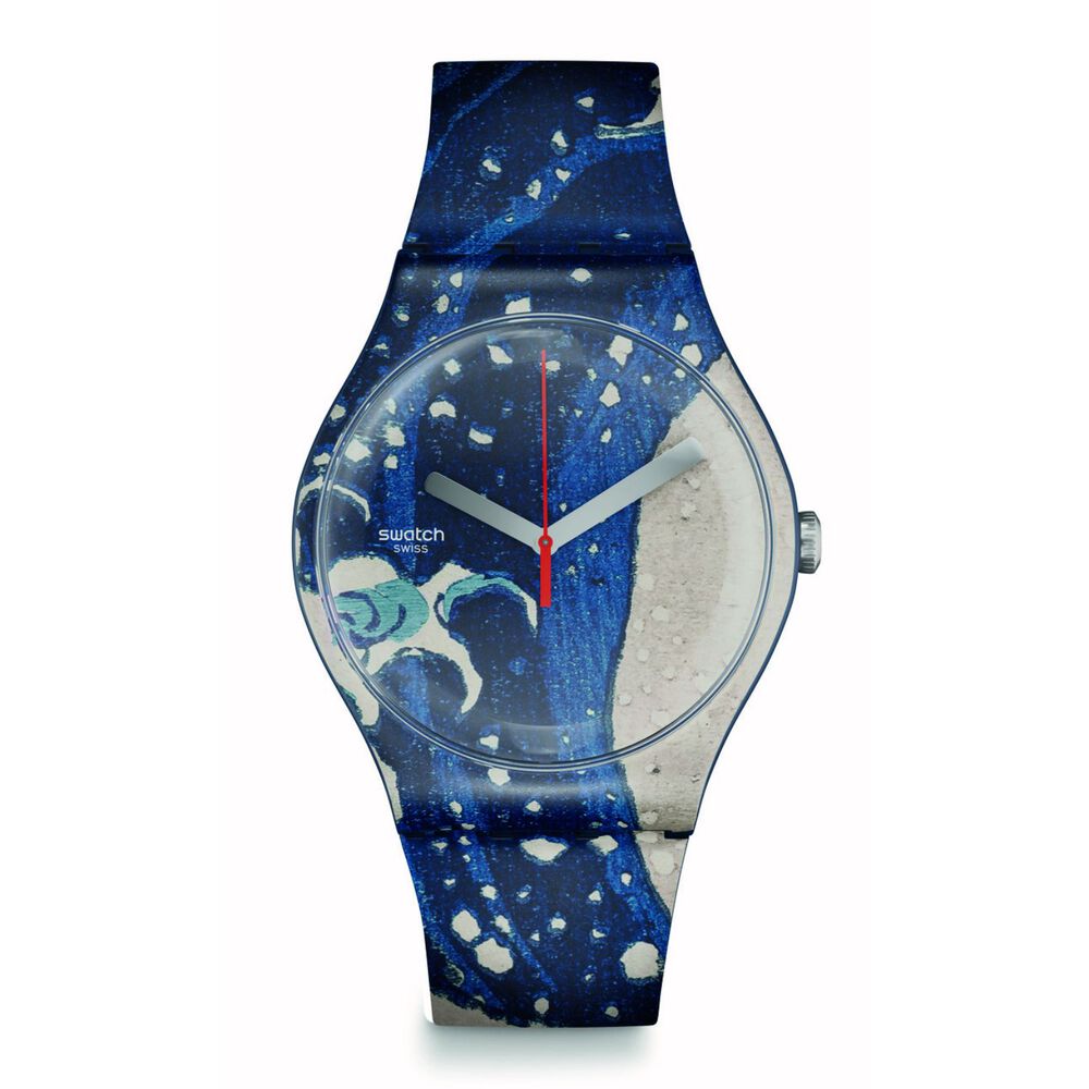 Swatch Art Journey 2023 The Great Wave by the Astrolabe 41mm Watch image number 0