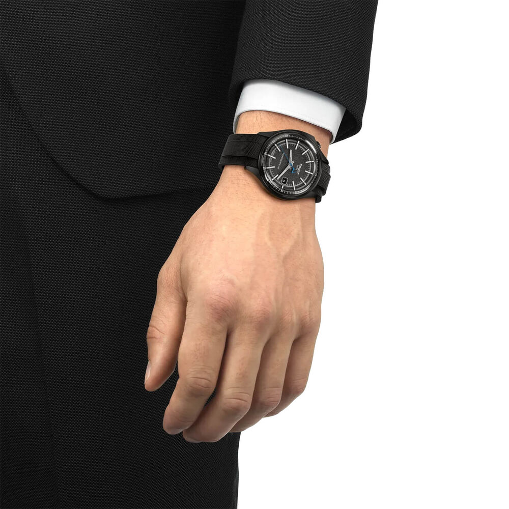 Tissot Pinarello 43mm Grey Dial Black Strap Watch