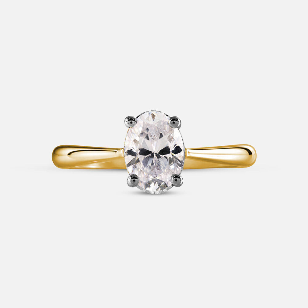 Prism 9ct Yellow Gold 1.00ct Oval Diamond Solitaire Ring