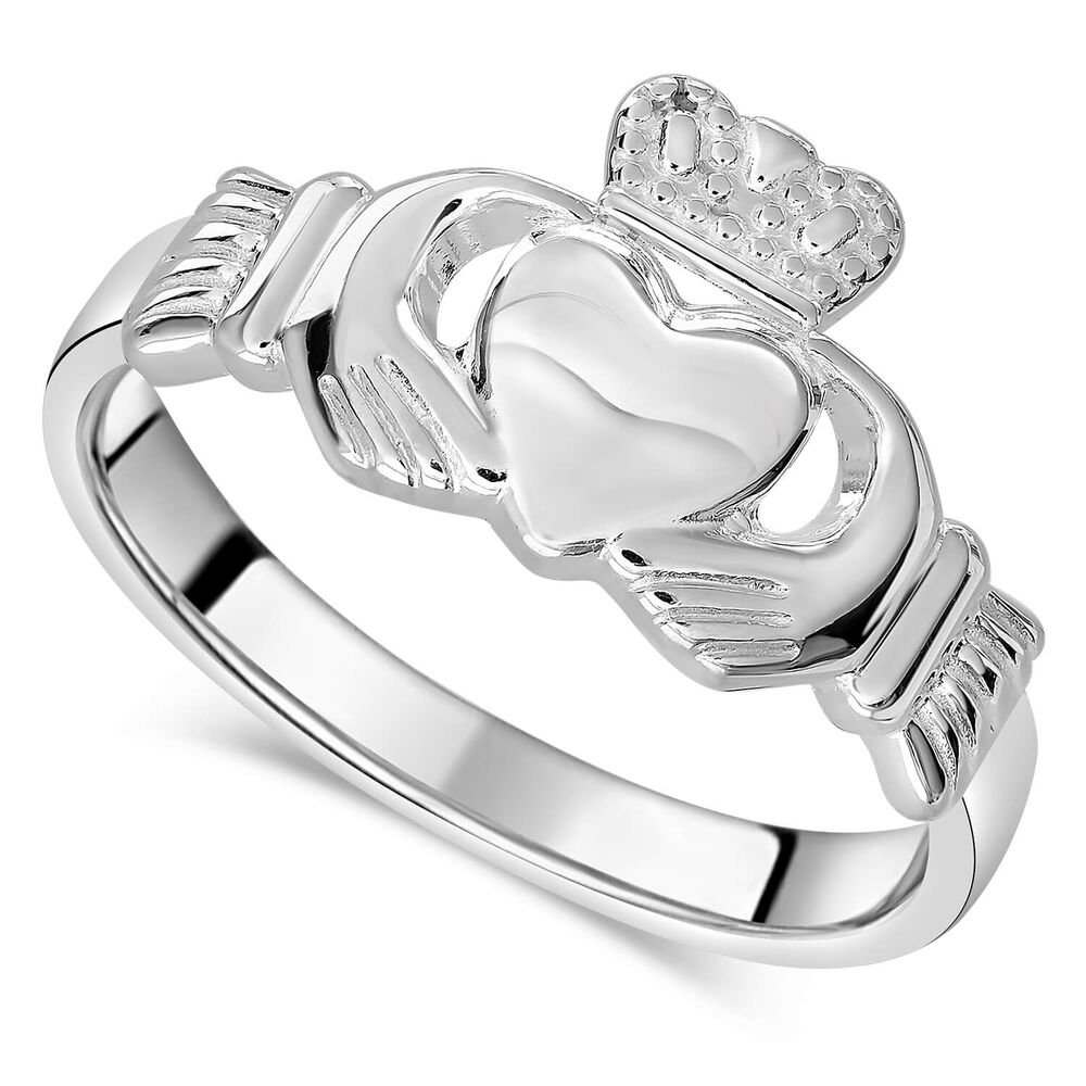 Sterling Silver Baby Claddagh Ring image number 4