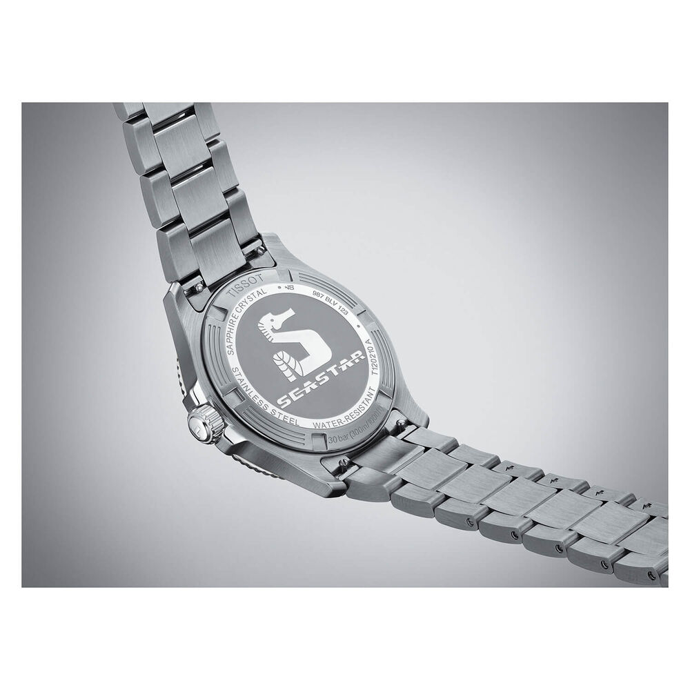 Tissot Seastar 1000 40mm Black Dial & Bezel Bracelet Watch image number 5