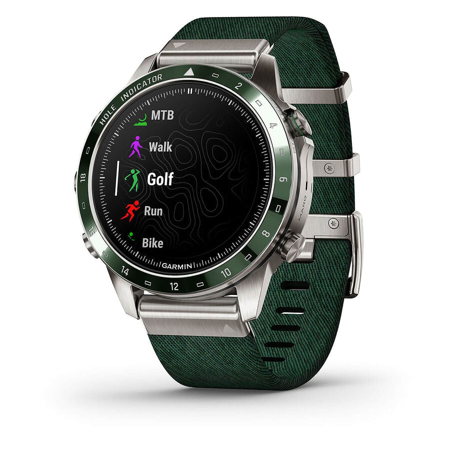 Garmin watch shop green