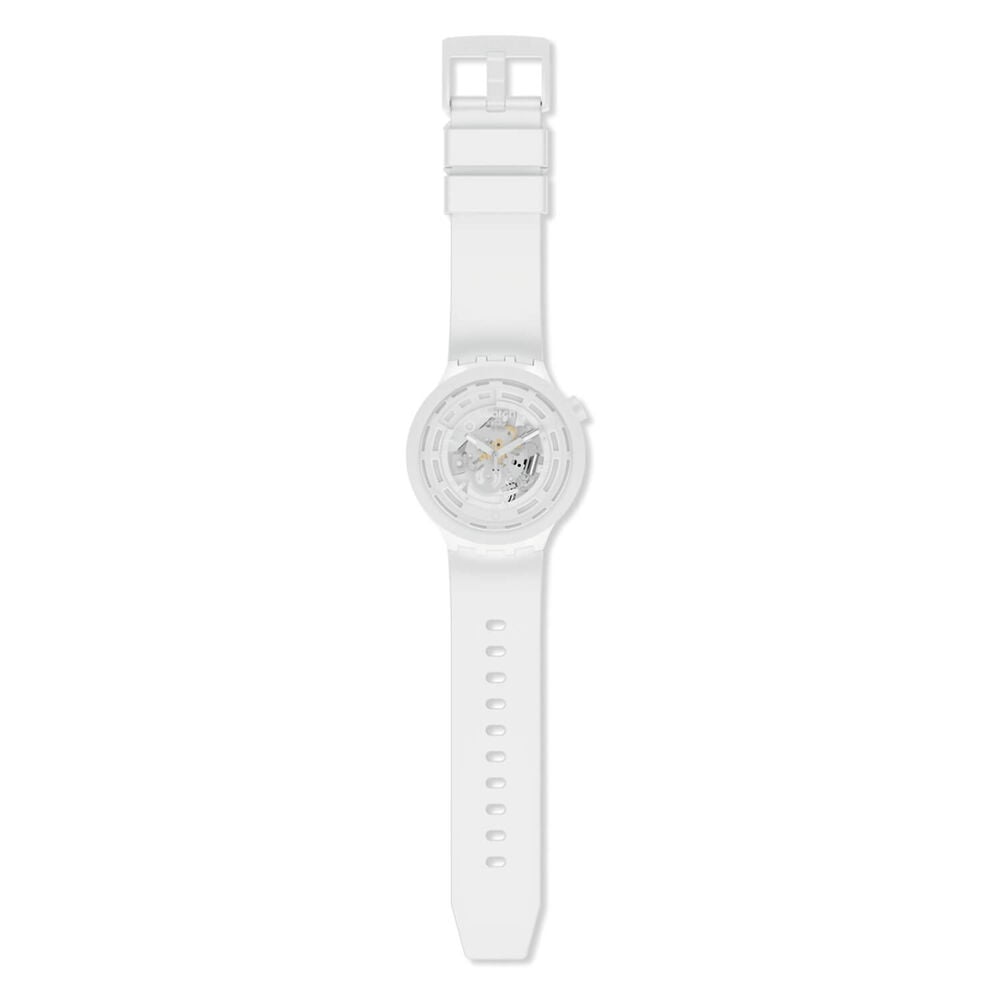 Swatch Big Bold Bioceramic C-White Strap Watch