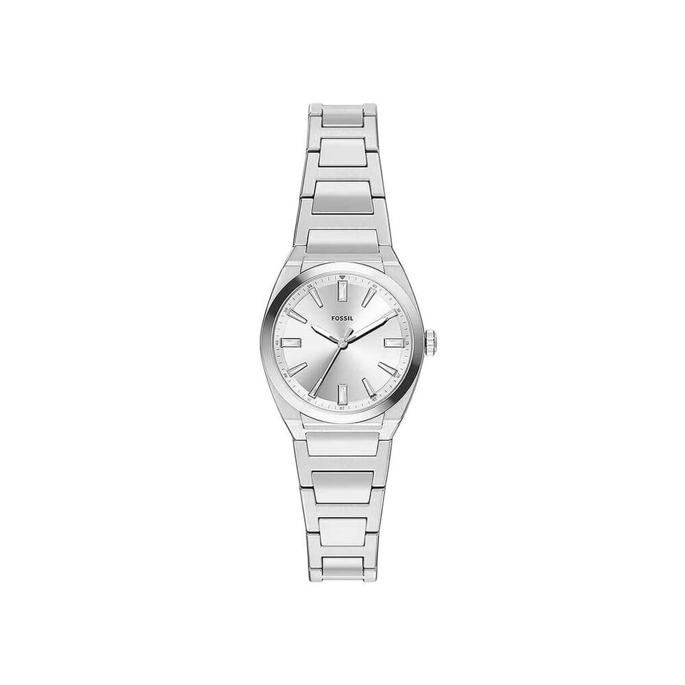 Fossil Everett 30mm Silver Dial Steel Bracelet Watch
