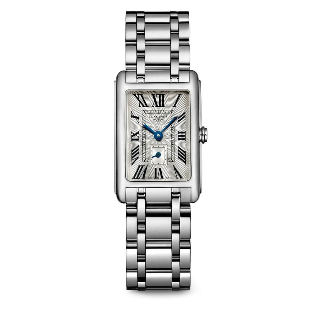 Longines DolceVita 20.80 X 32.00 mm Silver "flinque" Dial Blue Index Steel Case Watch image number 0