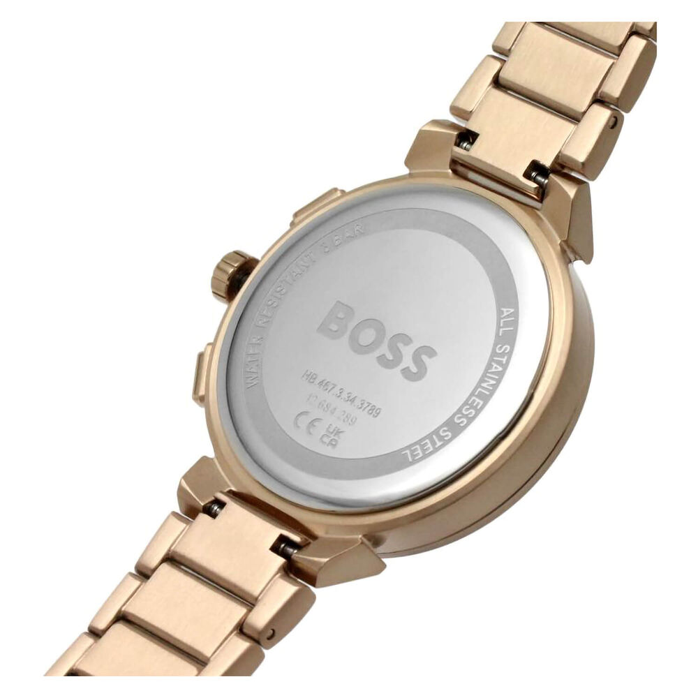 Hugo Boss One 38mm Rose Dial Rose Gold IP Case Watch image number 4