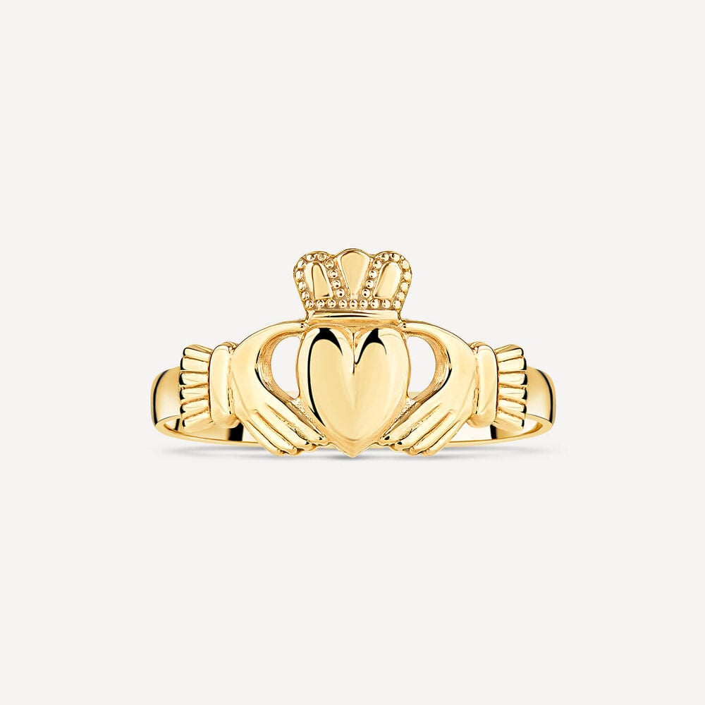 9ct Yellow Gold Small Claddagh Ring