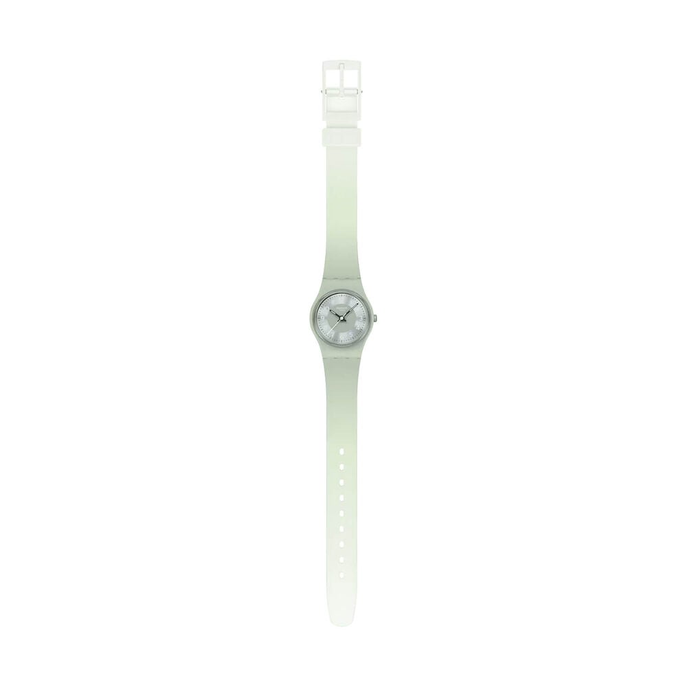 Swatch Originals Serenity of Sage 25mm Green Dial Green Gradient Silicon Strap Watch image number 1