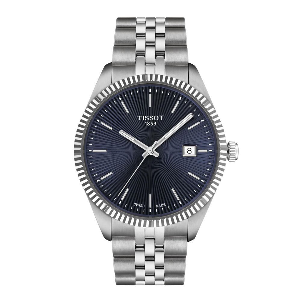 Tissot Ballade 40mm Blue Dial Stainless Steel Bracelet Watch image number 0