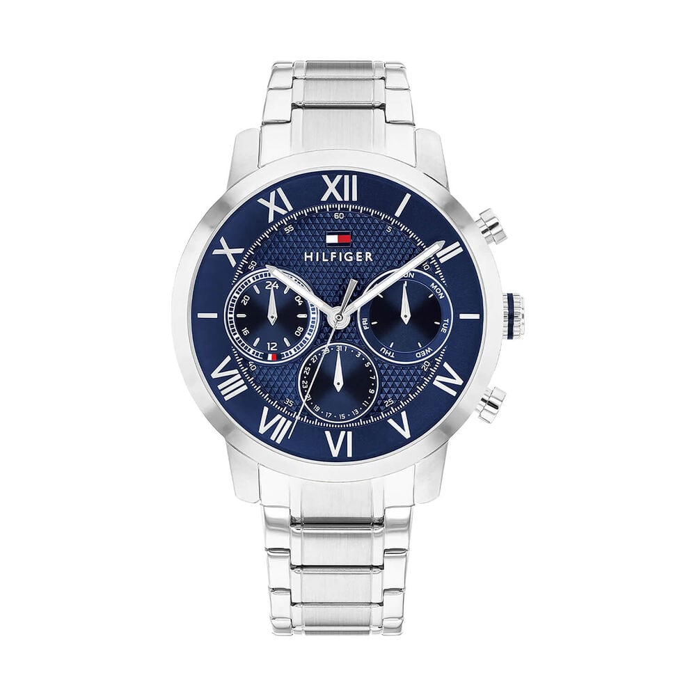 Tommy Hilfiger Oxfor 42mm Blue Dial Steel Bracelet Watch
