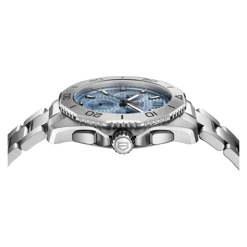 TAG Heuer Aquaracer Professional Chrono 40mm Blue Dial Steel Bracelet Watch image number 2