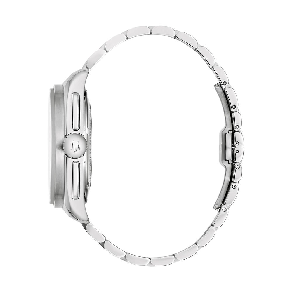 Bulova Lunar Pilot 43.5mm Black Dial Stainless Steel Bracelet Chronograph Watch image number 4