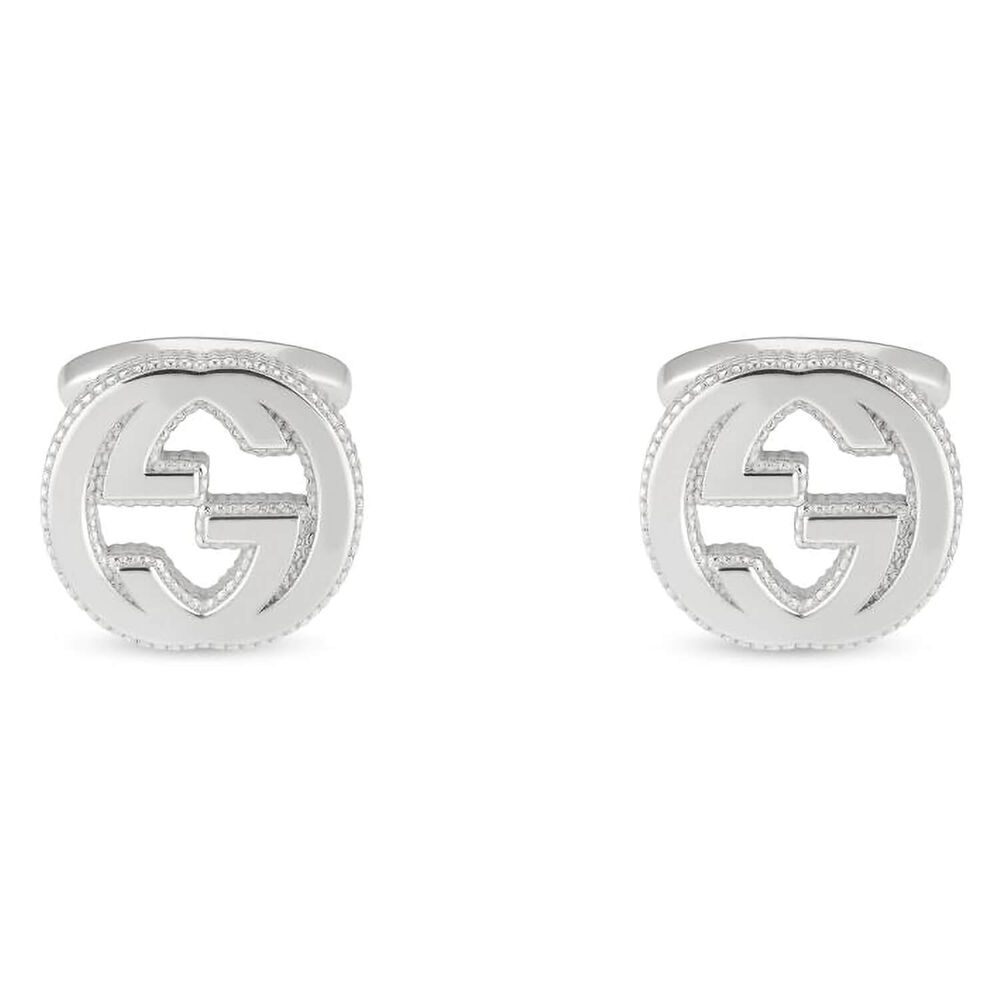 Gucci Sterling Silver Interlocking 'G' Cufflinks