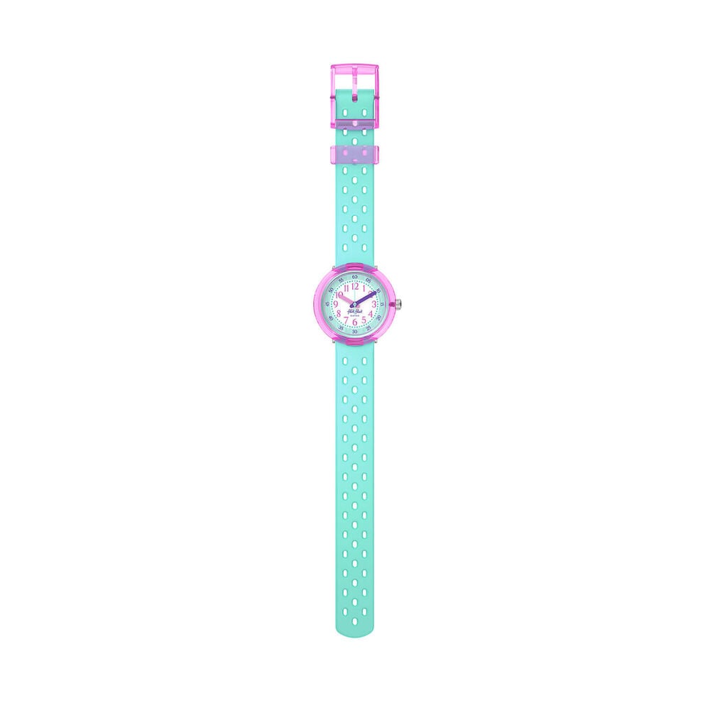 FLIK FLAK Fizz In Mint 31.85mm Turquoise Dial Quartz Kids Watch image number 1