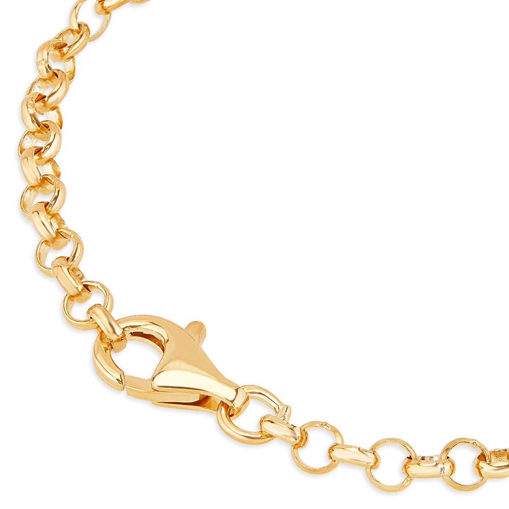 Sterling Silver and Yellow Gold Plated Coin Ladies Bracelet image number 3