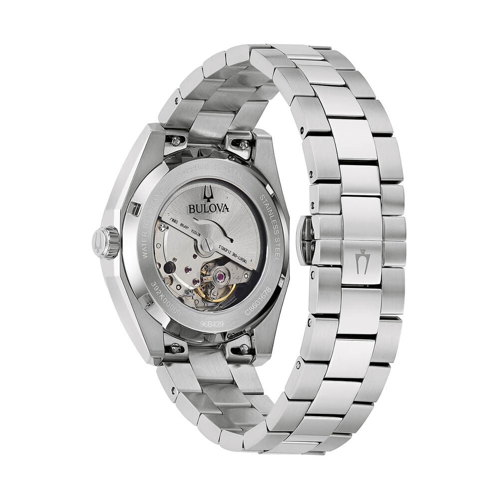 Bulova Surveyor Automatic 39mm Green Dial Steel Bracelet Watch image number 1