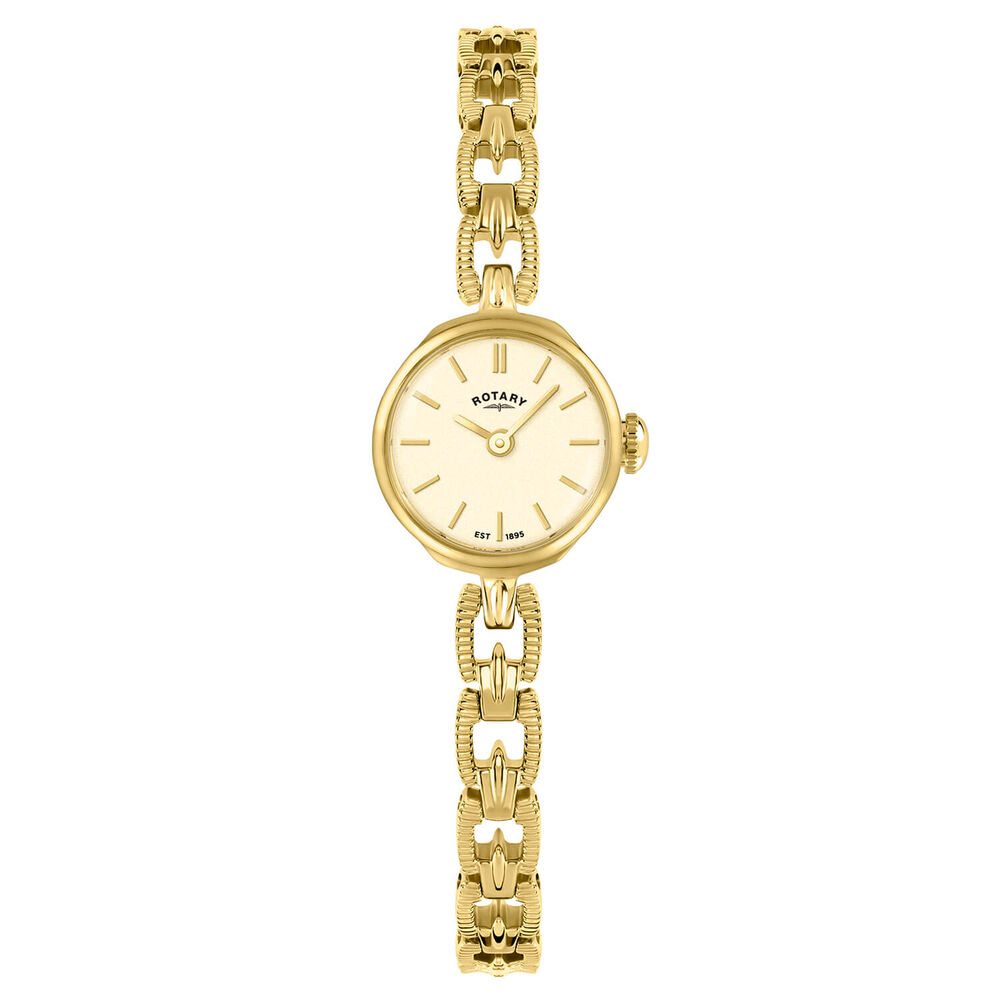 Rotary 1895 20mm Gold Dial & Gold Plated Stainless Steel Bracelet Watch