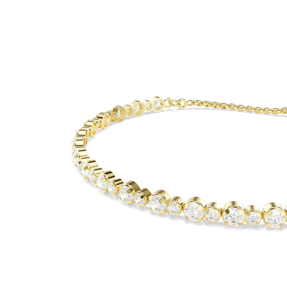 Swarovski Matrix Crystals & Cubic Zirconia 18ct Yellow Gold Finished Bracelet