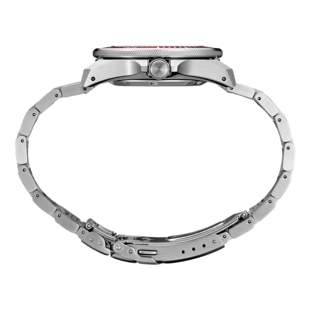 Seiko Prospex 4R Red 'Shog-urai' Divers 41.7mm Dial Steel Bracelet Watch image number 5