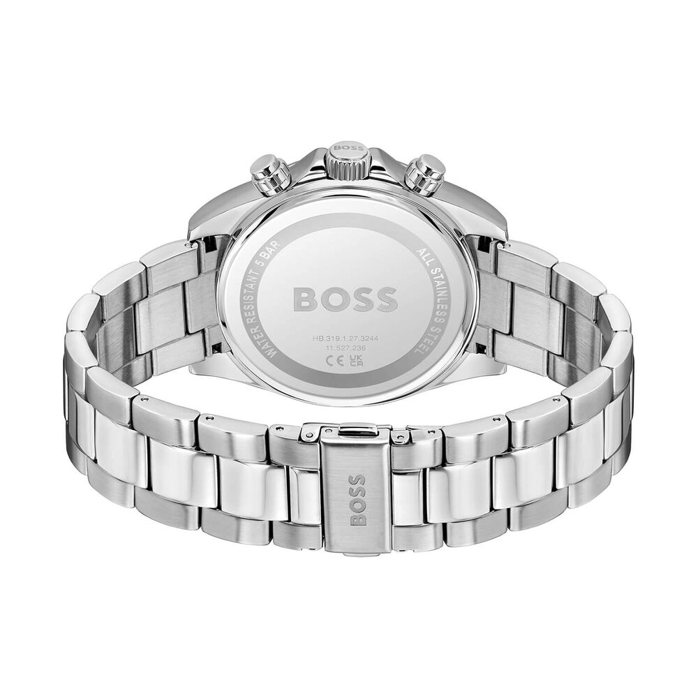 BOSS Hero 2.0 Chronograph 43mm Black Dial Steel Bracelet Watch