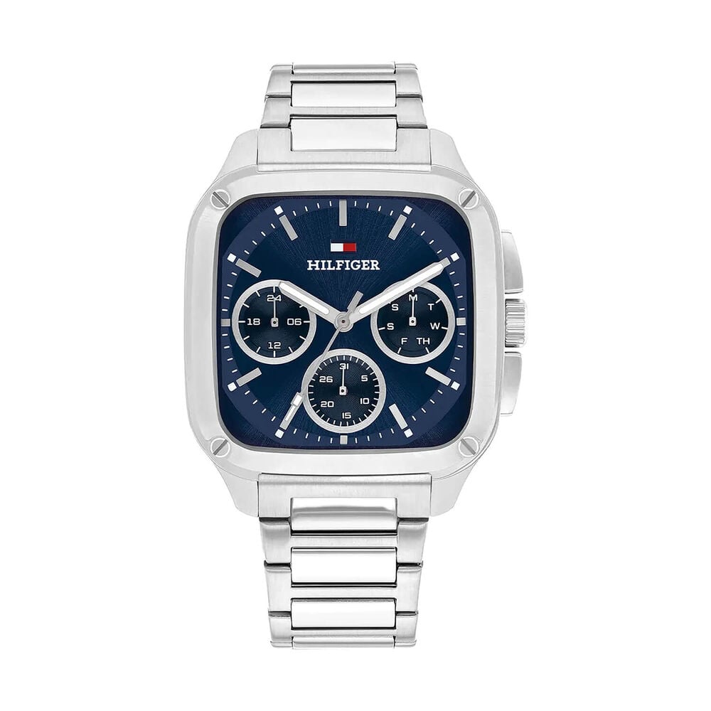 Tommy Hilfiger Herald 37 x 39mm Blue Dial Steel Case Bracelet Watch