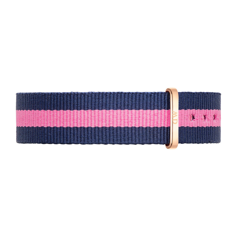 Daniel Wellington Winchester 18mm Pink and Navy NATO Strap image number 0