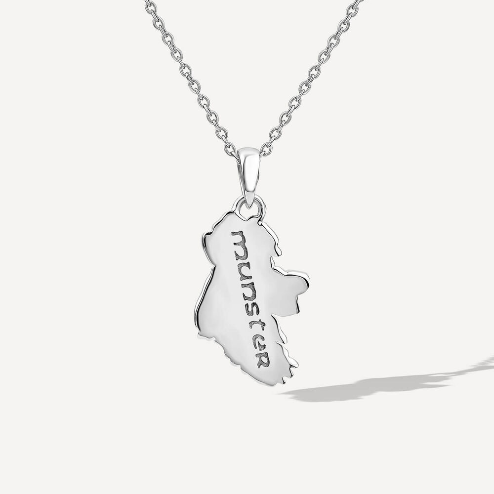 My Heart Belongs to Munster Sterling Silver Pendant image number 1