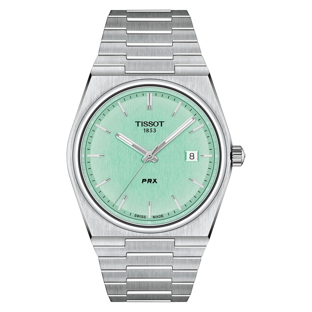 Tissot PRX 40mm Mint Green Dial Stainless Steel Bracelet Watch