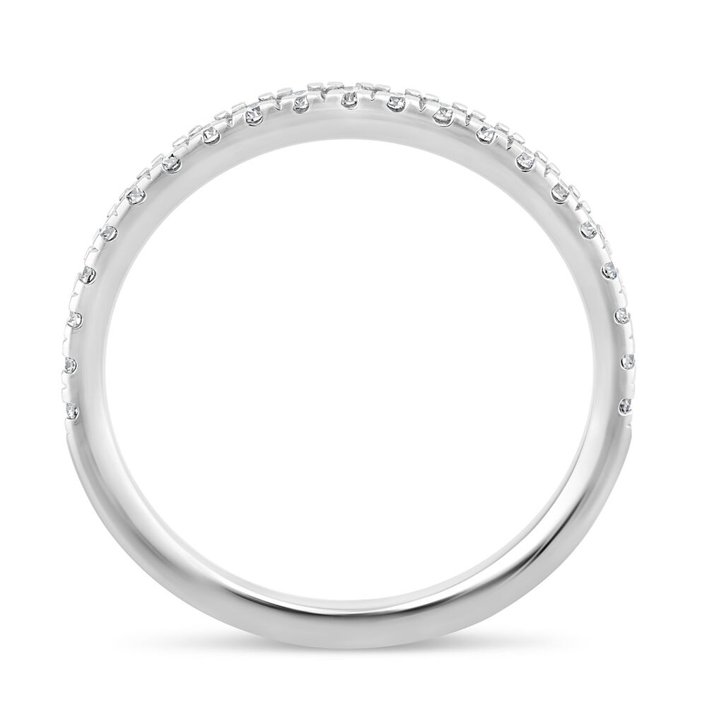 18ct White Gold 0.25ct Diamond Claw-Set Eternity Ring image number 2
