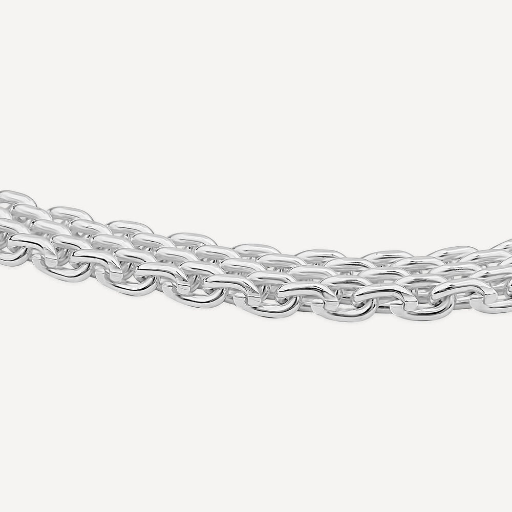 Sterling Silver Brick Mesh Style Bracelet image number 2