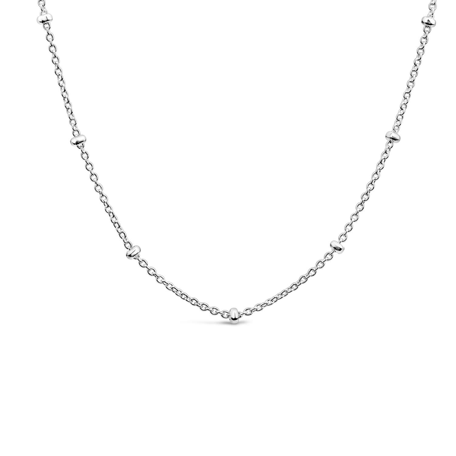 Beaded sterling silver chain hot sale