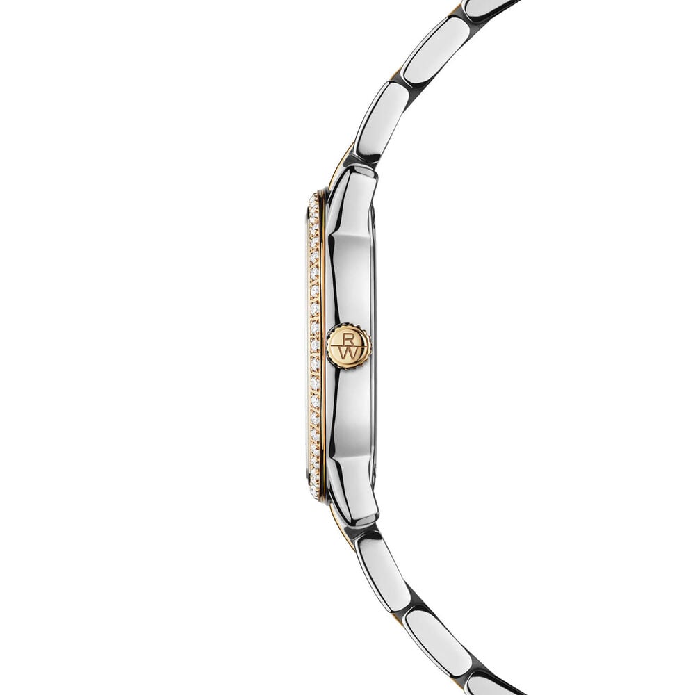 Raymond Weil Toccata Classic 24mm MOP Dial Diamond Set Bezel Gold PVD Steel Bracelet Watch