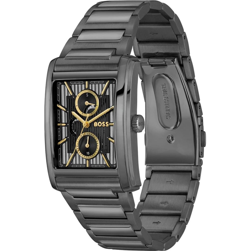 BOSS Principle Dress 42.5x30.5mm Grey Dial Grey Steel Bracelet Watch image number 1